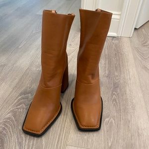 Eden Bootie in Tan Leather